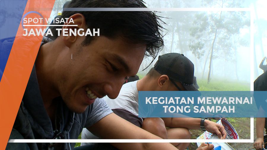 Melestarikan Lingkungan Dengan Mewarnai Tong Sampah, Magelang