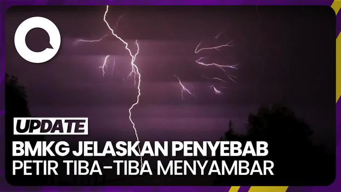 Petir Tiba-tiba Menyambar saat Cuaca Cerah, Ini Penjelasan BMKG