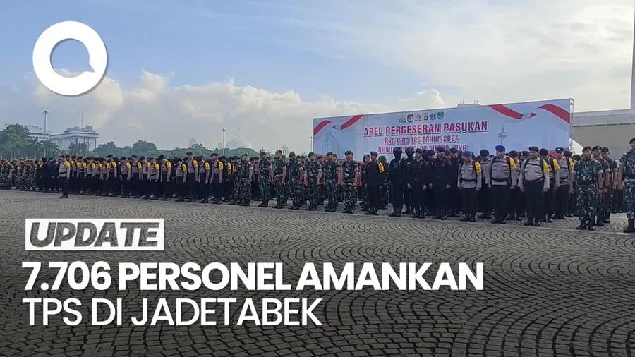 Polda Metro Terjunkan 7.706 Personel Pengamanan di TPS Pemilu