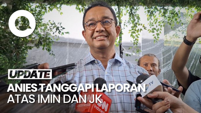 Anies Respons soal Cuitan Cak Imin-Komentar JK Dilaporkan ke Bawaslu