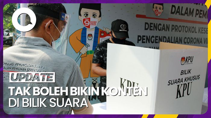 Ingat! Tak Boleh Bikin Konten Medsos di Bilik Suara, Ini Aturannya