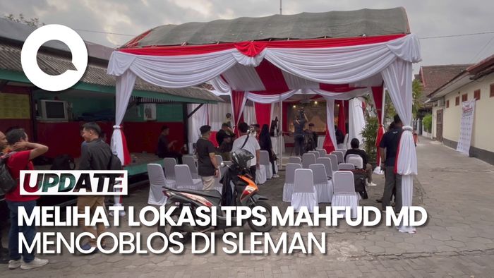 Melihat Lokasi TPS Mahfud Md Mencoblos di Sleman