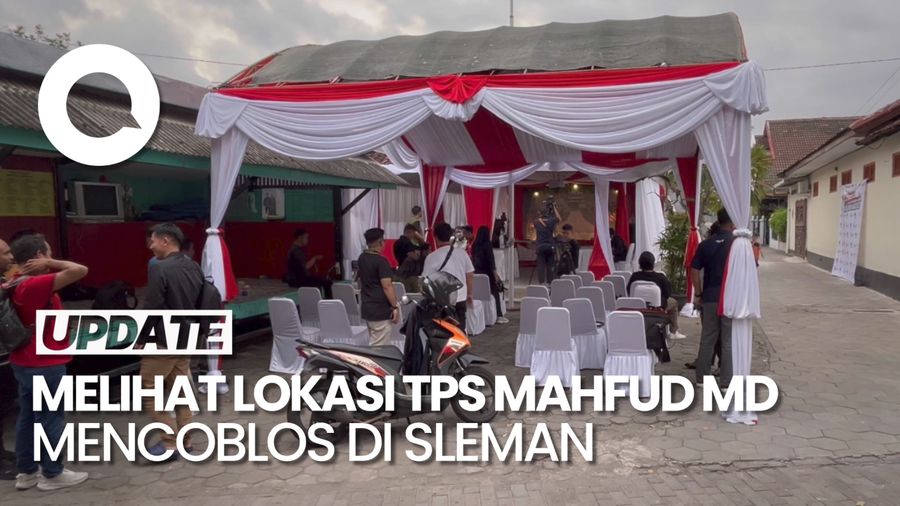 Melihat Lokasi TPS Mahfud Md Mencoblos di Sleman