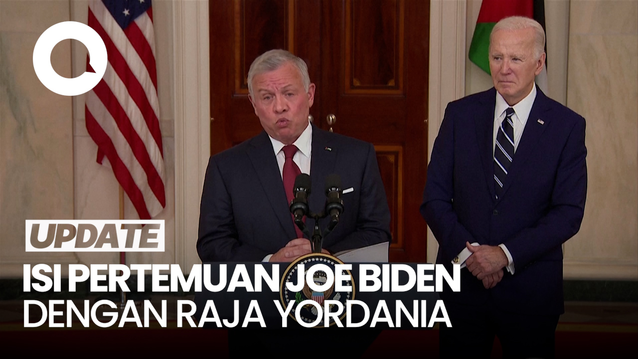 Raja Yordania Desak Joe Biden Dukung Gencatan Senjata Di Gaza