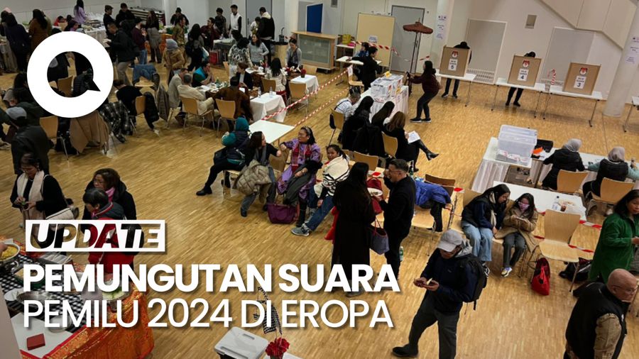 Suasana Pencoblosan Pemilu 2024 di Eropa