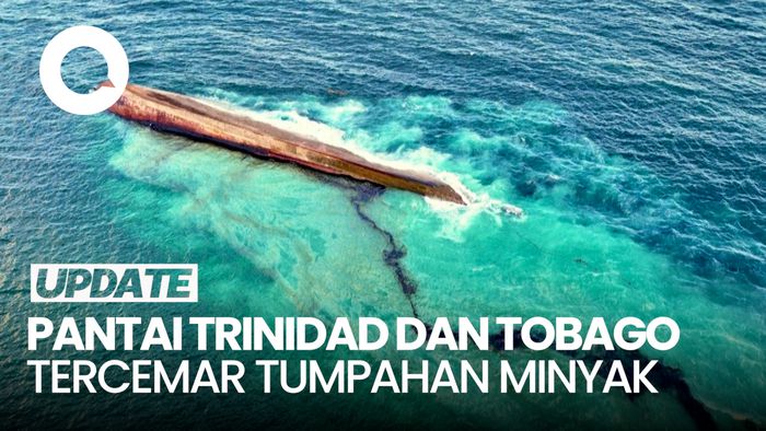 Tumpahan Minyak Cemari Pantai di Tobago