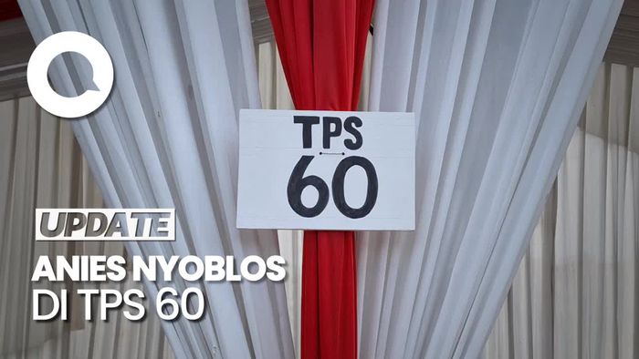 Anies Nyoblos Bareng Keluarga di Lebak Bulus, Ini TPS-nya