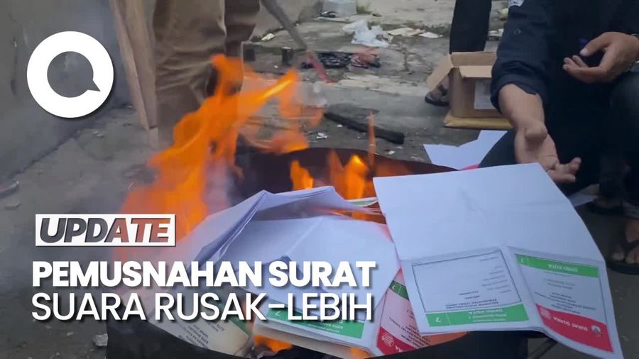 KPU Kota Bandung Musnahkan 11 Ribu Surat Suara Rusak dan Lebih