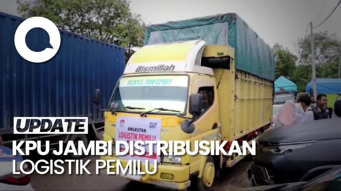 KPU Jambi Salurkan Logistik Pemilu ke 1.903 TPS Terdekat-Tergenang 