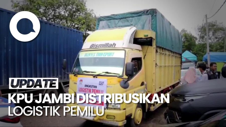KPU Jambi Salurkan Logistik Pemilu ke 1.903 TPS Terdekat-Tergenang 