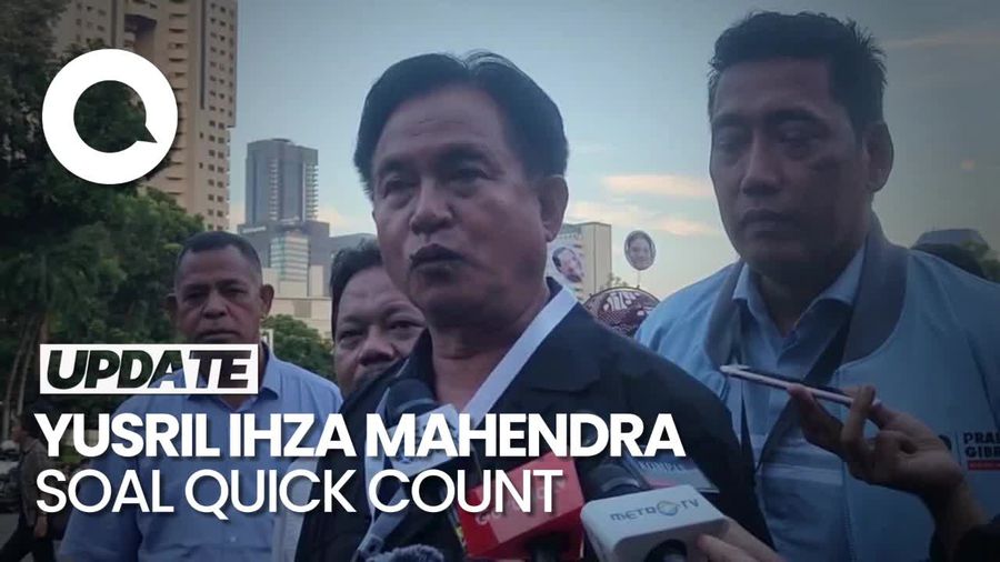 Komentari Quick Count, Yusril: Mudah-mudahan Tak Terjadi Perubahan Signifikan