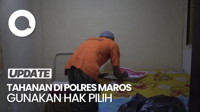 23 Orang Tahanan di Polres Maros Ikuti Pencoblosan Pemilu 2024