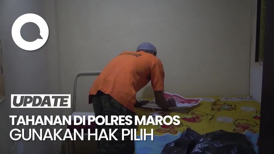 23 Orang Tahanan di Polres Maros Ikuti Pencoblosan Pemilu 2024