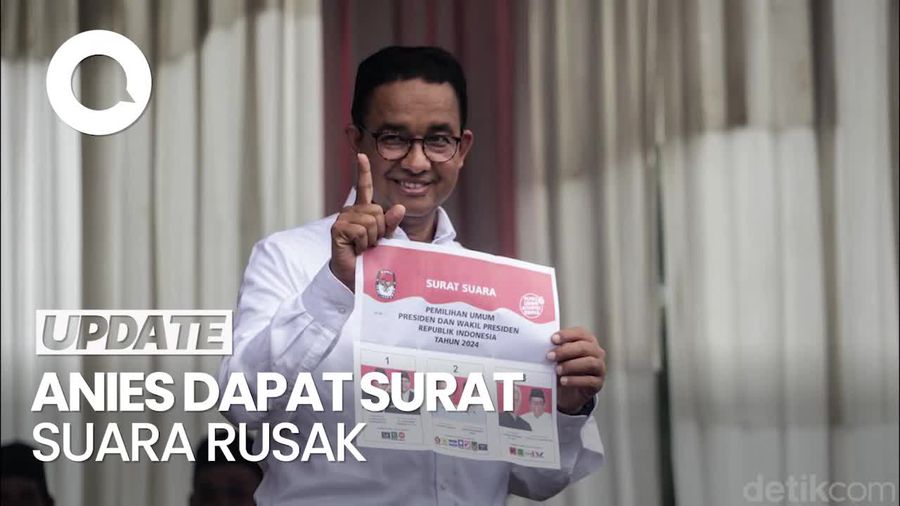 Anies Dapati Surat Suara Rusak Saat Nyoblos, Dikembalikan dan Diganti Baru