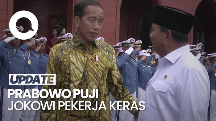 Prabowo Puji Jokowi Pekerja Keras: Menteri Kewalahan Ikut Beliau