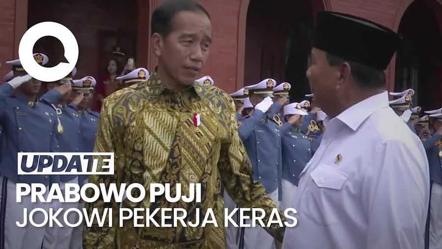 Prabowo Puji Jokowi Pekerja Keras: Menteri Kewalahan Ikut Beliau