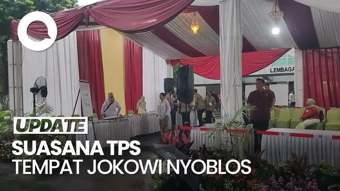 Suasana TPS 10 Gambir, Tempat Jokowi-Iriana Nyoblos