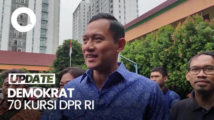 AHY Berharap Demokrat Tembus Double Digit Perolehan Suara Kursi DPR RI
