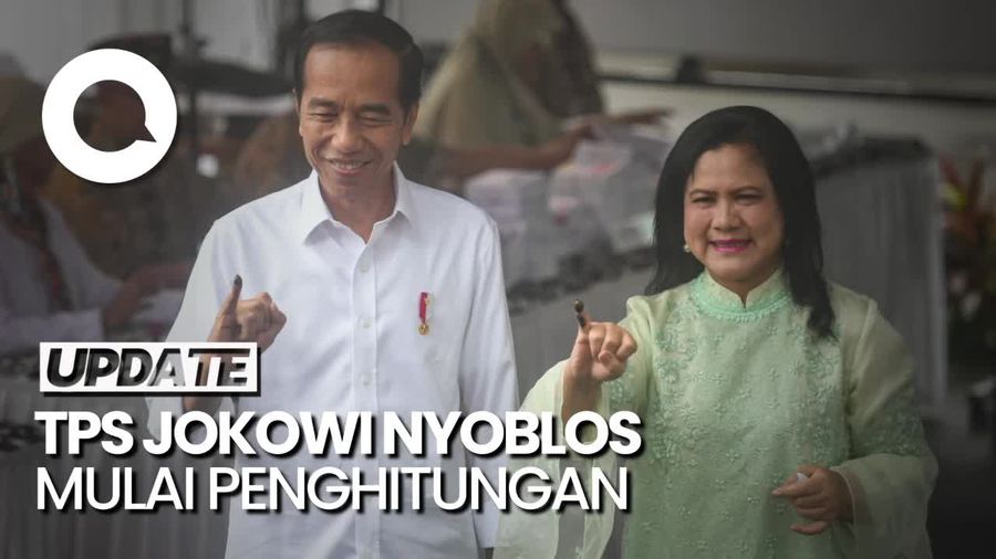 TPS Jokowi Nyoblos Mulai Penghitungan,Total 87 Pemilih