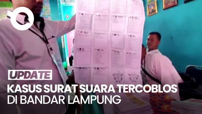Banyak Surat Suara Sudah Tercoblos di Salah Satu TPS di Bandar Lampung