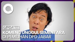 Pasang Foto Unik, Komeng Unggul Sementara di DPD Jabar