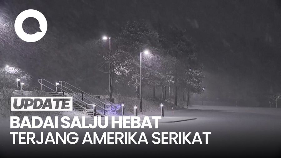 Amerika Serikat Hadapi Badai Salju Hebat, 900 Penerbangan Dibatalkan