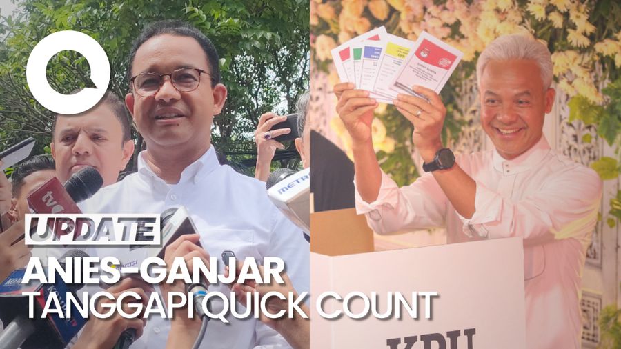 Anies dan Ganjar Komentari Quick Count Pemilu 2024