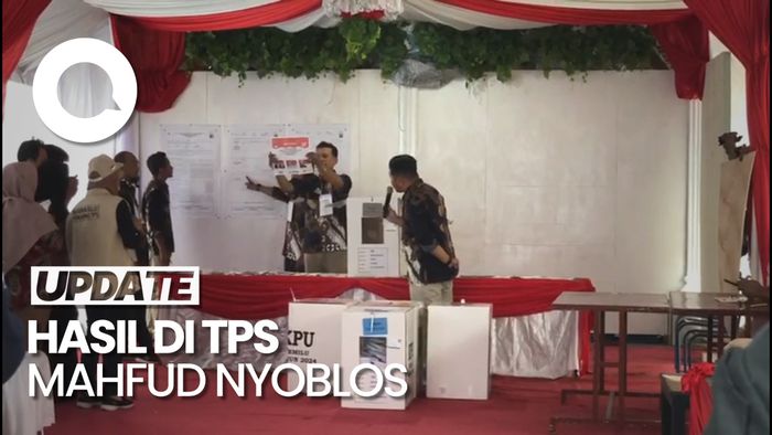 Ganjar-Mahfud Unggul di TPS Mahfud Nyoblos