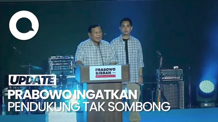 Menang Versi Quick Count, Prabowo:  Kita Tidak Boleh Sombong!