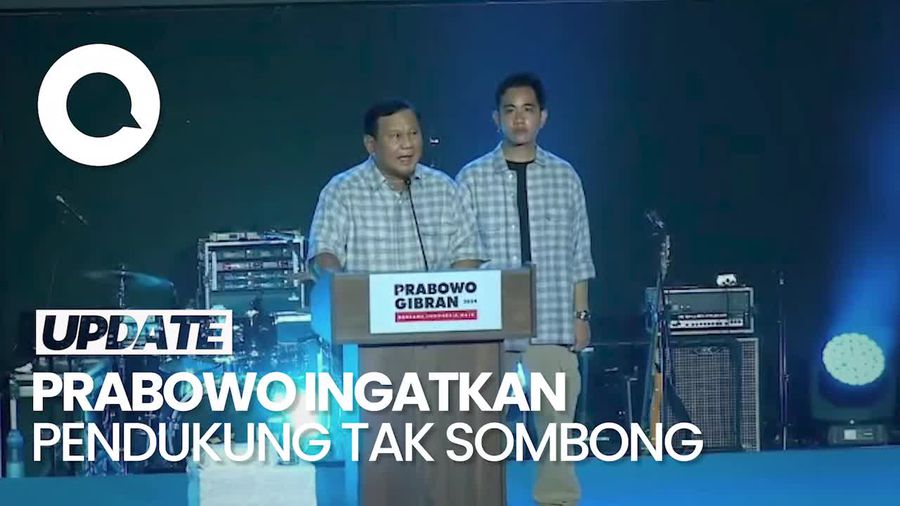 Menang Versi Quick Count, Prabowo:  Kita Tidak Boleh Sombong!