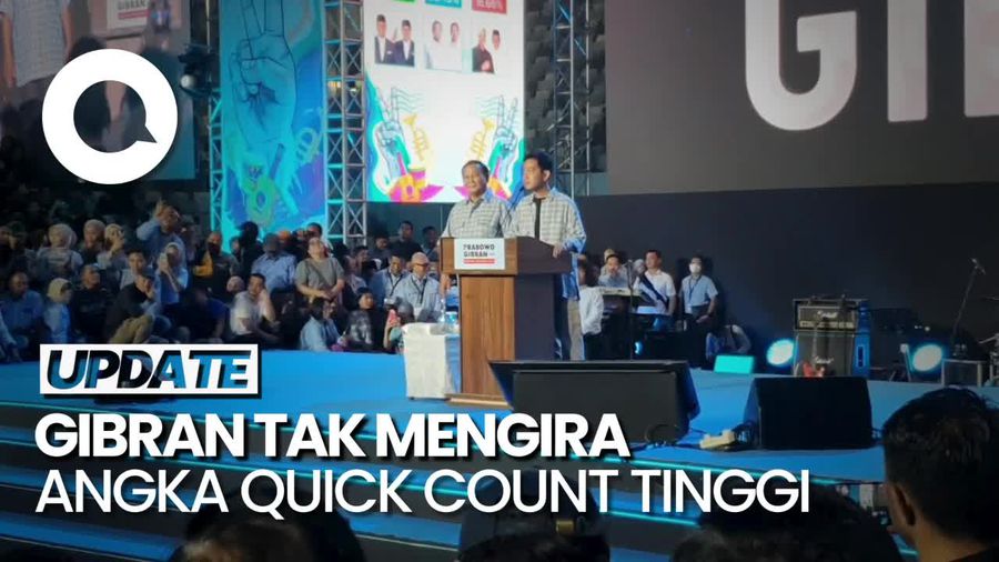Gibran: Kami Tidak Mengira Angka dari Quick Count Setinggi Ini