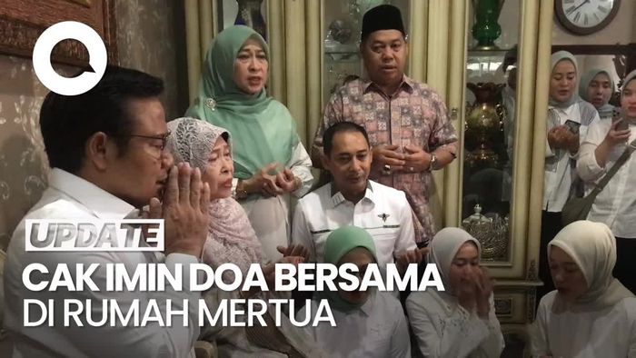 Cak Imin Doa Bersama di Rumah Mertua Sebelum Nyoblos di Kemang
