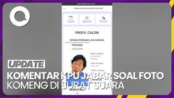 Kata Pihak KPU Jabar Soal Foto Komeng di Surat Suara Anggota DPD RI