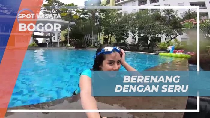 Seru-seruan Berenang di Kolam Penginapan Bogor