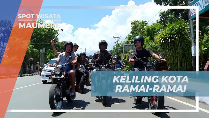 Naik Motor Menyusuri Keindahan Alam Maumere