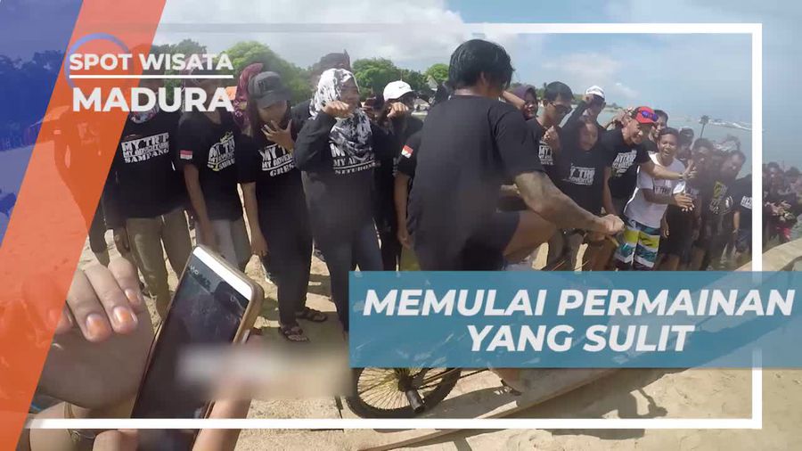 Tantangan Seru Menaklukkan Rintangan Dengan Bersepeda, Pantai Sembilan Madura 
