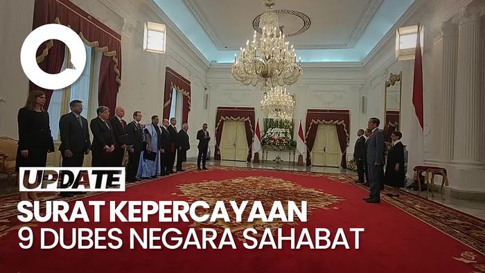 Jokowi Terima Surat Kepercayaan 9 Dubes Negara Sahabat