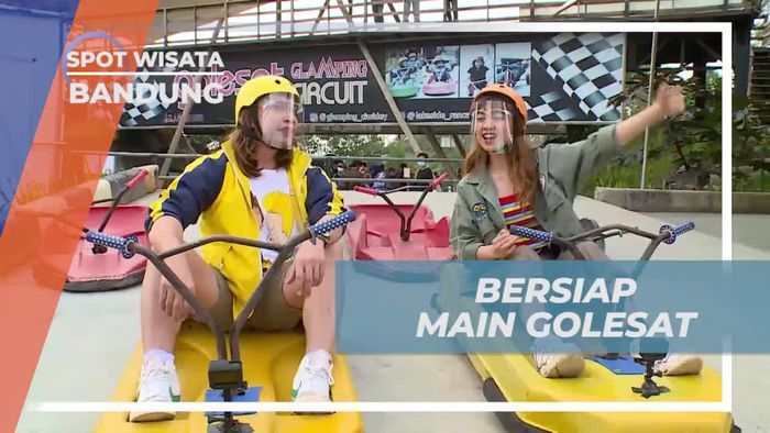 Persiapan Main Golesat di Glamping Lakeside Rancabali Bandung