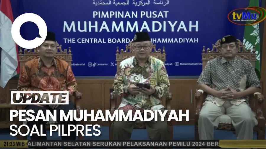 PP Muhammadiyah: Capres yang Menang  Jangan Jemawa, Yang Kalah Legawa