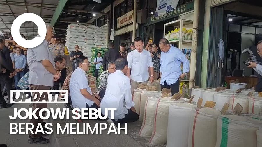Jokowi Tinjau Pasar Induk Beras Cipinang: Saya Melihat Melimpah