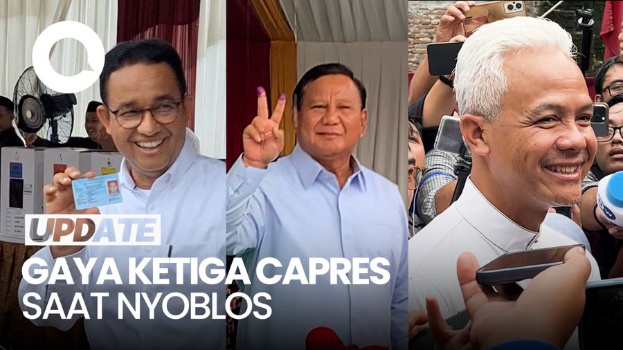 Melihat Lagi Momen Ketiga Capres Nyoblos di TPS