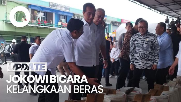 Jokowi Bantah Beras Langka Gegara Bansos: Tak Ada Hubungannya!