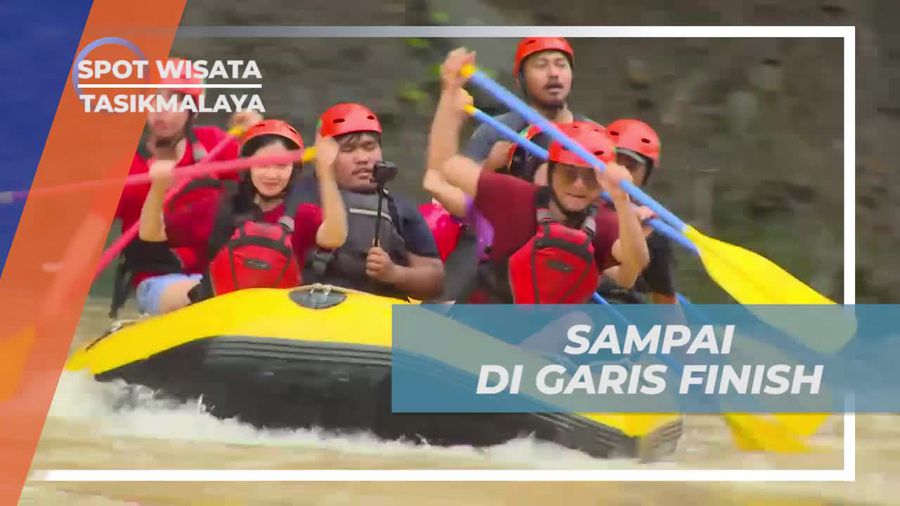 Sampai di Garis Finish, Berhasil Menaklukkan Derasnya Arus Sungai Ciwulan Tasikmalaya 