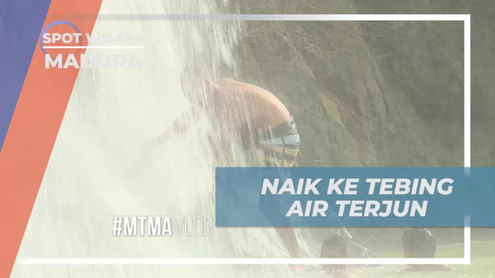 Naik ke Puncak Tebing Air Terjun Toroan Madura 
