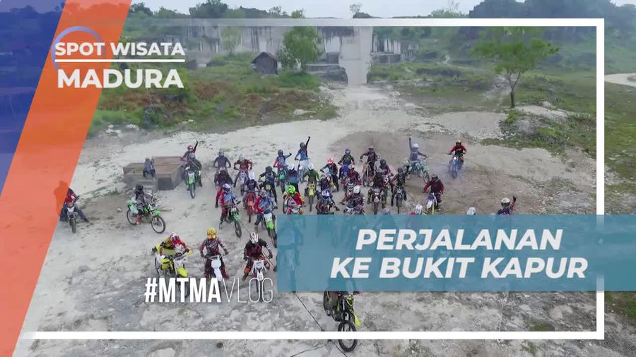 Naik Motor Trail Menuju Bukit Kapur Sumenep Madura