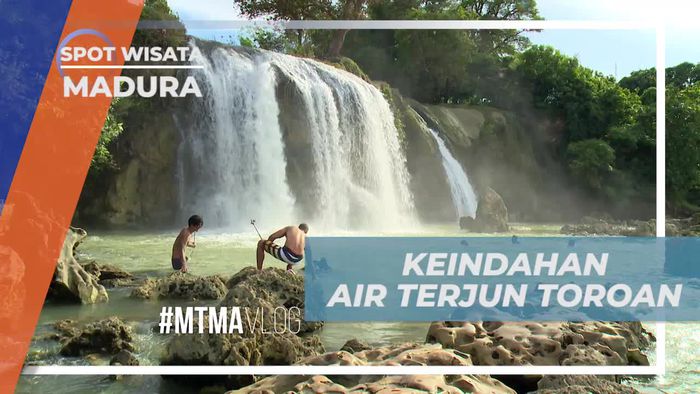 Melihat Keindahan Lukisan Alam Air Terjun Toroan Madura 