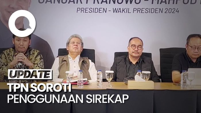 TPN Soroti Sirekap: Untungkan Paslon 02, Rugikan Paslon 03