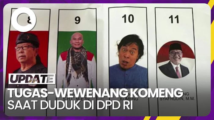 Ini Tugas-Wewenang Komeng Saat Nanti Duduk di Kursi DPD RI