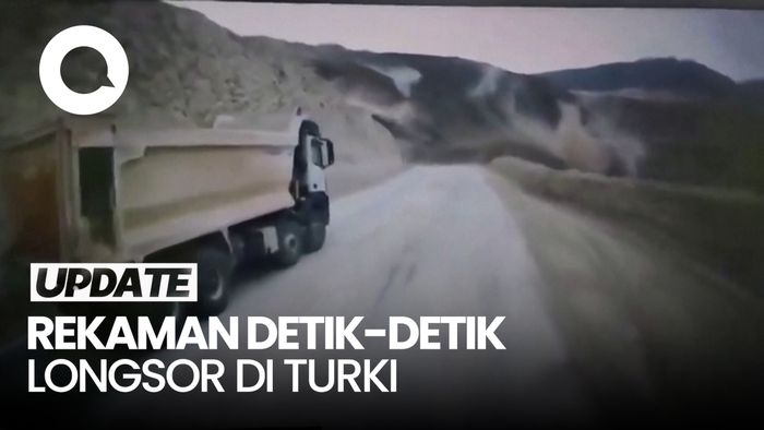 Dramatis! Rekaman Dashcam saat Longsor Menerjang Tambang di Turki