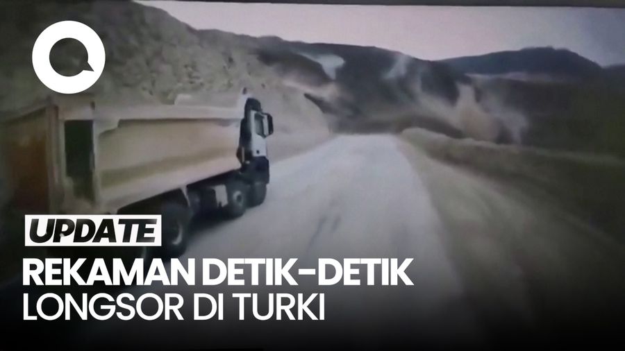 Dramatis! Rekaman Dashcam saat Longsor Menerjang Tambang di Turki